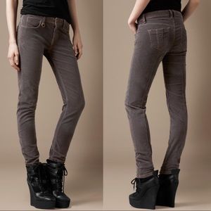 Burberry Brit low rise skinny ankle jeans